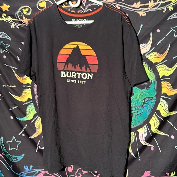 Burton Mens Classic Black Logo t-shirt SizeXL - Picture 1 of 7